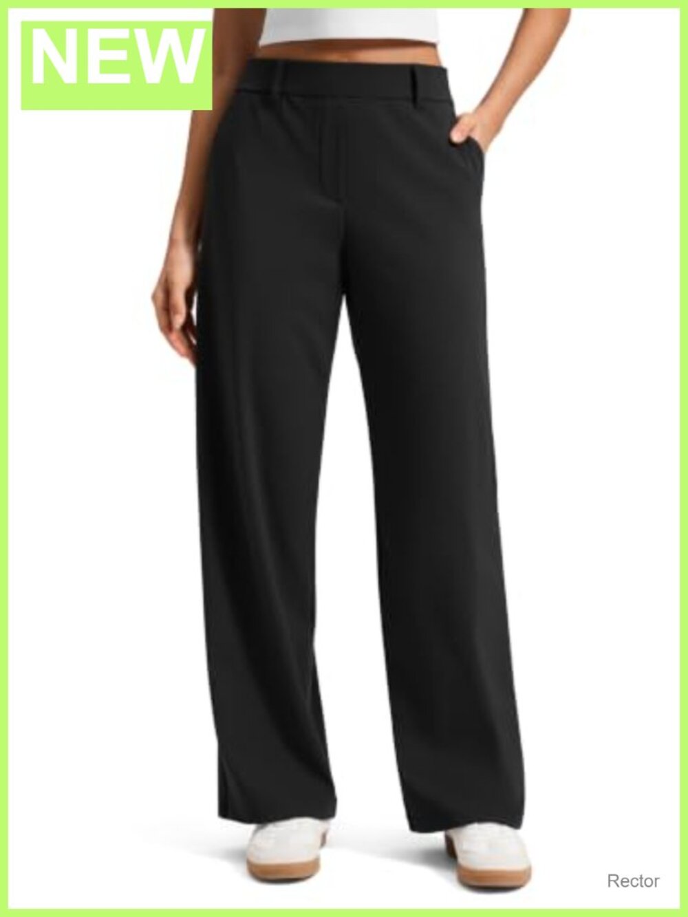 4-Way Stretch Straight Leg High Rise Work Pants 30" Inseam